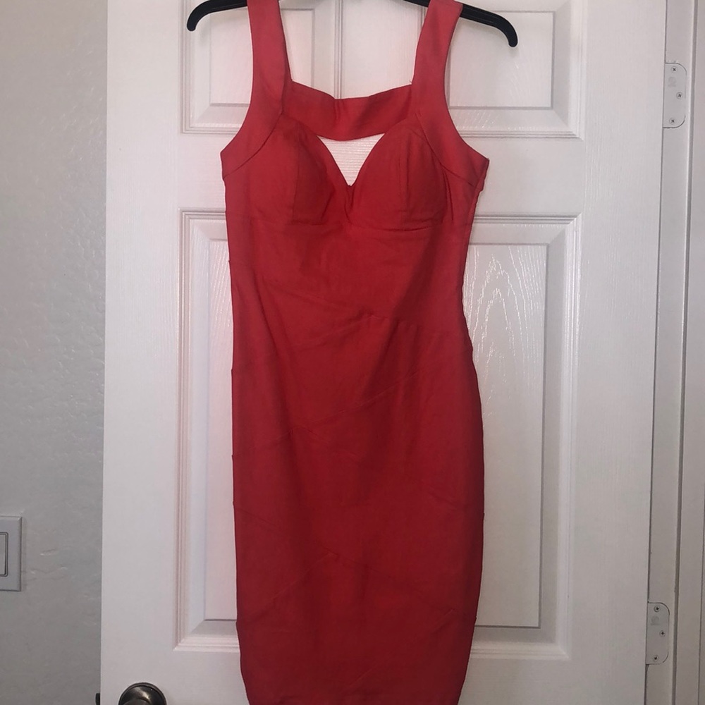 Salmon pink dress